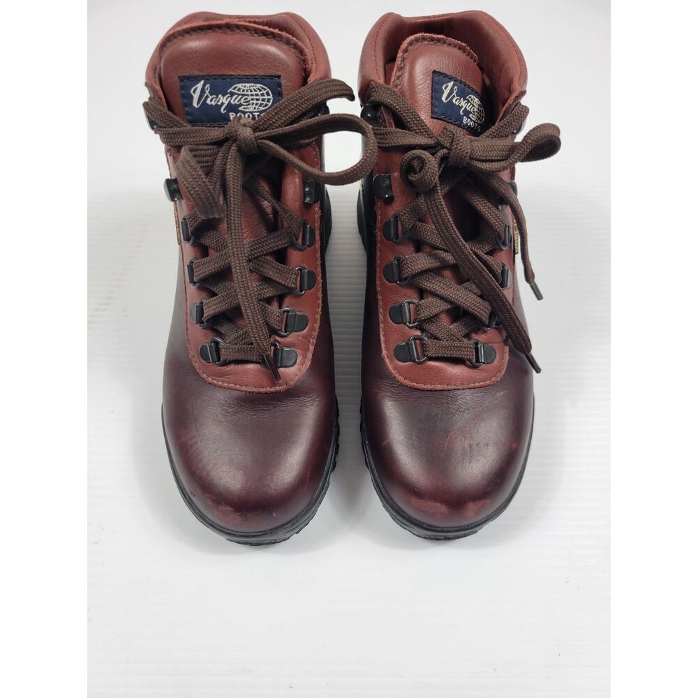 Vasque Oxblood Brown Leather Goretex Hiking Boots Sundowner Skywalk 6 M 7936